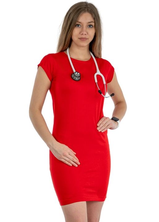 Zdravotnícke oblečenie - Novinky - Zdravotnícke šaty MEDICAL - červené | medical-uniforms