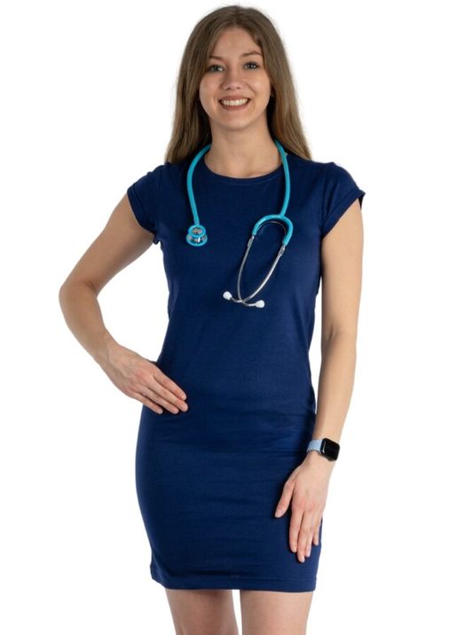 Zdravotnícke oblečenie - Novinky - Zdravotnícke šaty MEDICAL - tmavo modré | medical-uniforms