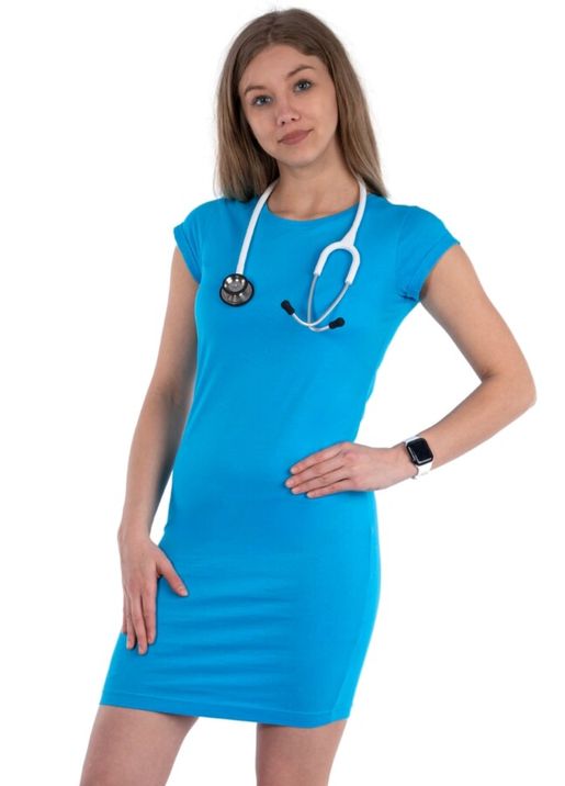 Zdravotnícke oblečenie - Novinky - Zdravotnícke šaty MEDICAL - tyrkysové | medical-uniforms