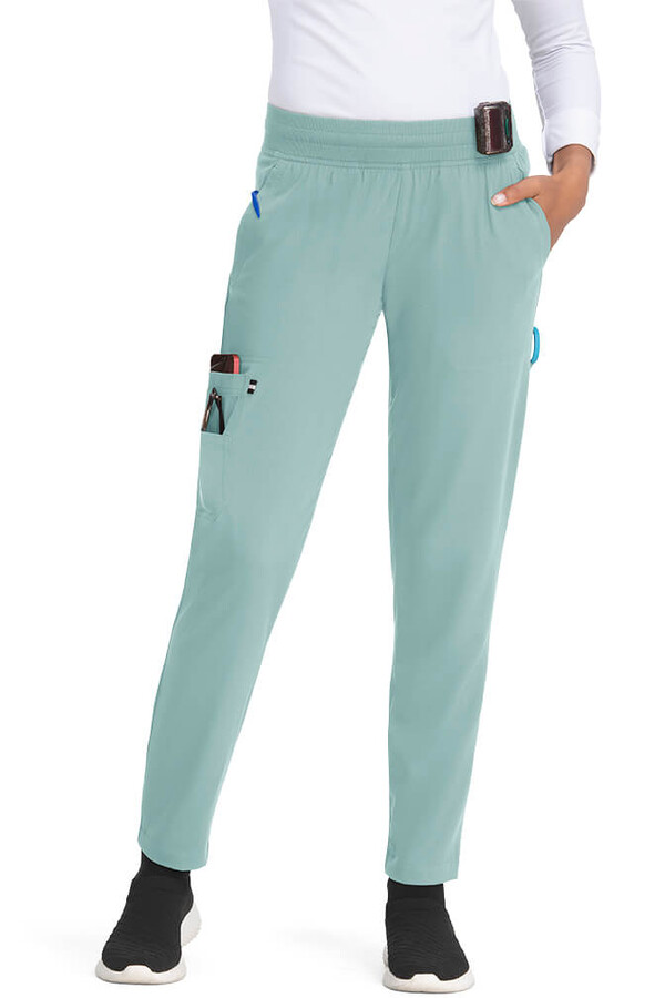 Zdravotnícke nohavice SMART JOGGER - zelenošedé - Veľkosť:S